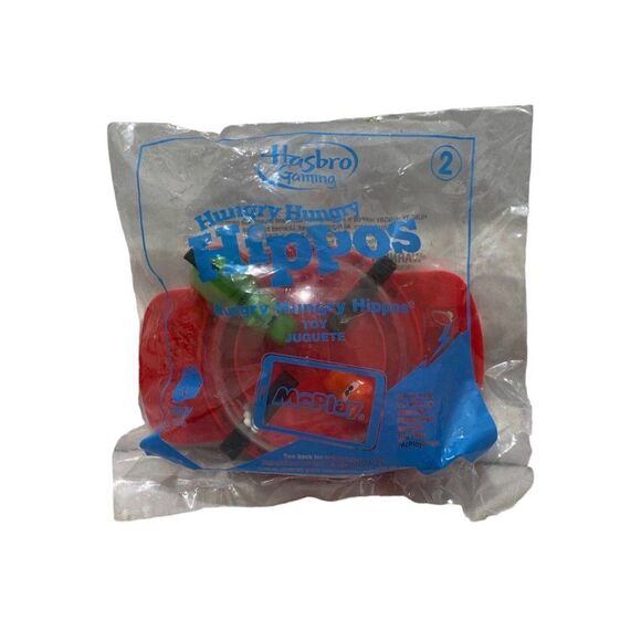 McDonald’s 2018 Hasbro Hungry Hungry Hippos Mini Game #2 Happy Meal Toy - Picture 1 of 9